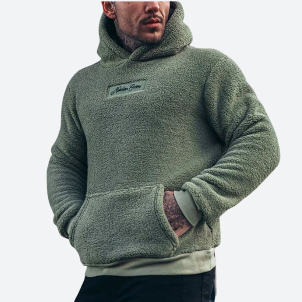 Hoodie en peluche douillet pour homme - Florian