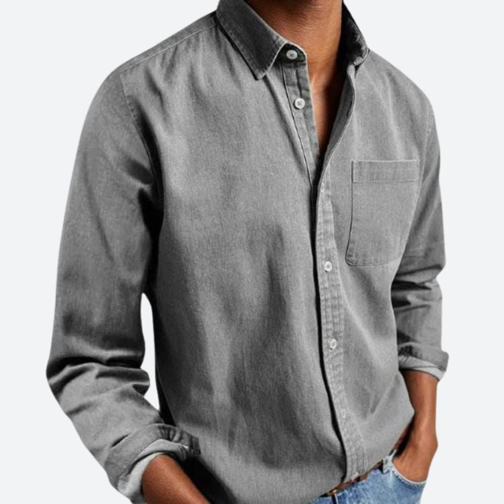 Chemise en coton pour hommes - Olivier