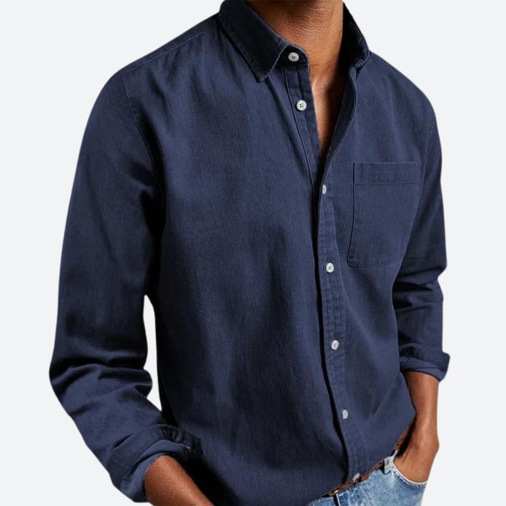 Chemise en coton pour hommes - Olivier