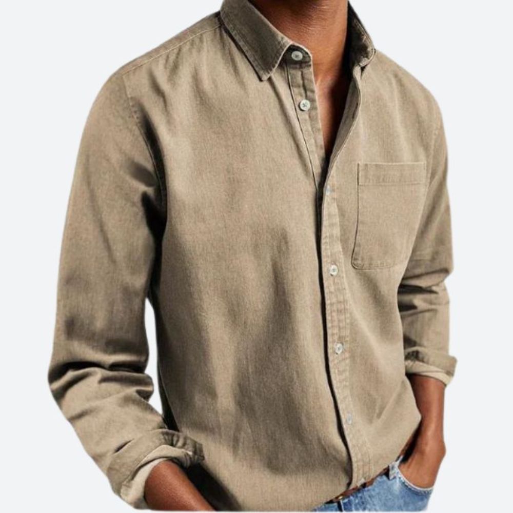 Chemise en coton pour hommes - Olivier