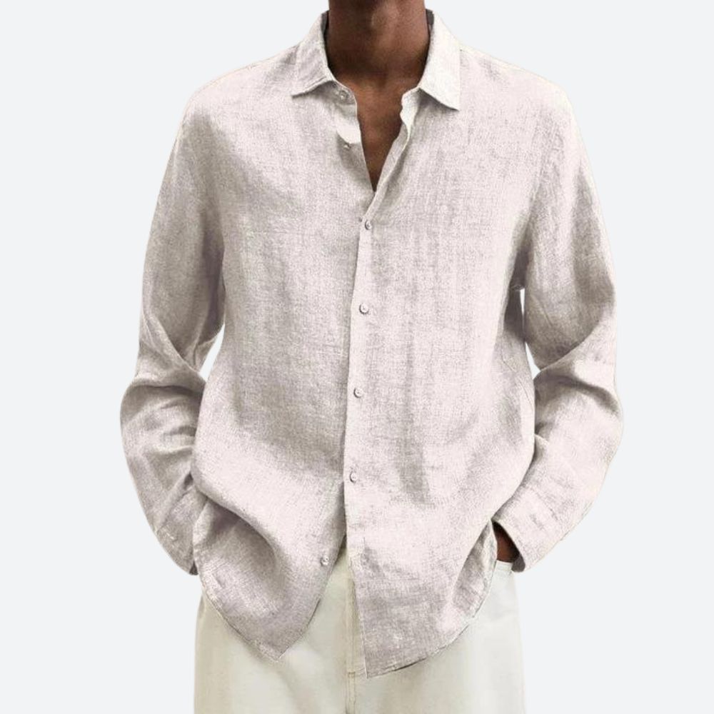 Elégante chemise en lin pour hommes - Pierre