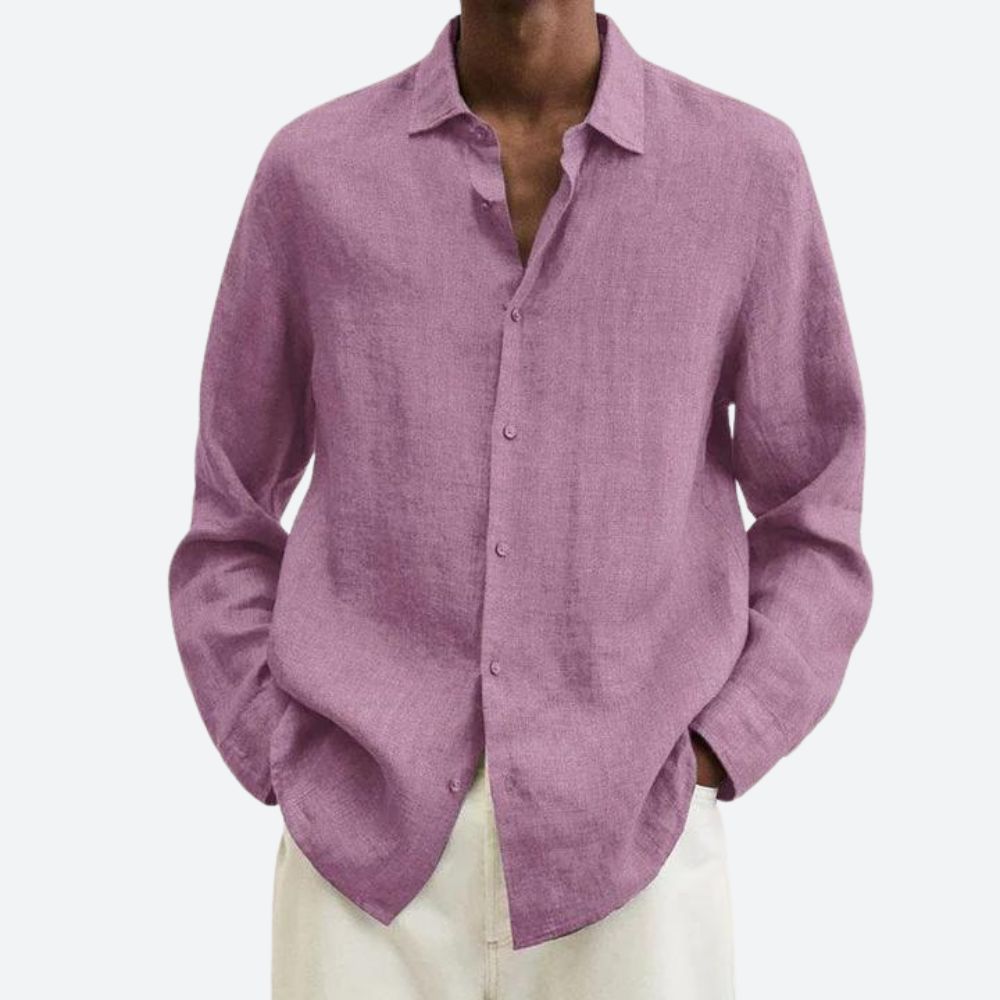 Elégante chemise en lin pour hommes - Pierre