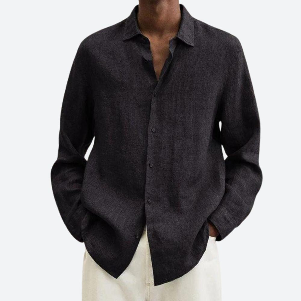 Elégante chemise en lin pour hommes - Pierre